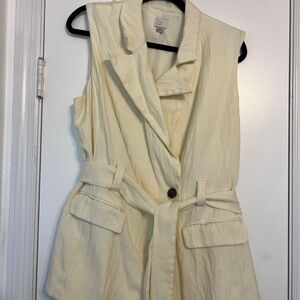 a new day Cream Vest with Belt